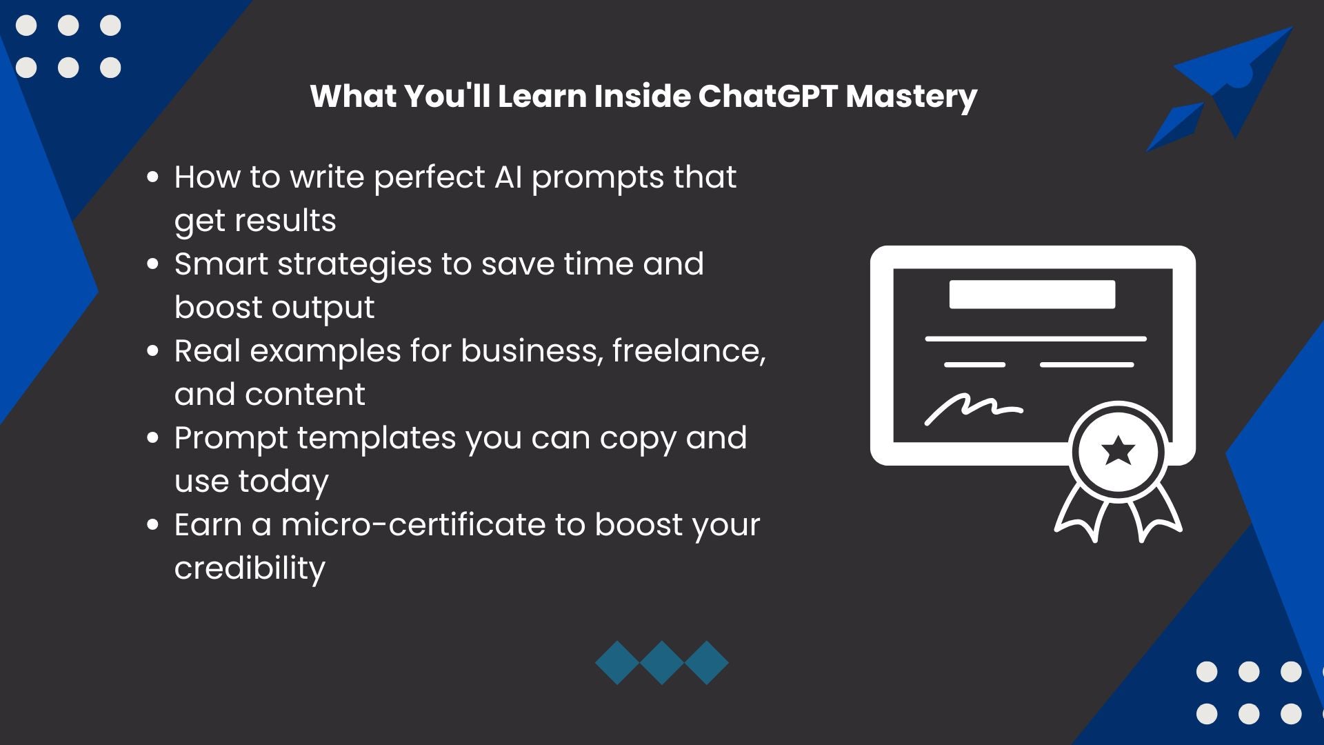 ChatGPT Mastery: Learn to Use AI for Content, Strategy & Productivity
